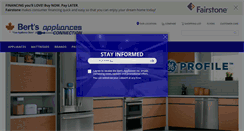 Desktop Screenshot of bertsappliances.ca